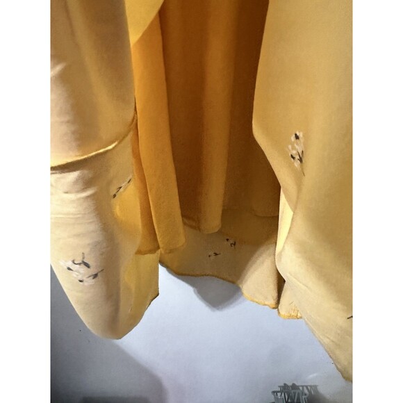 Old Navy Women’s Yellow Floral Summer Dress Spring Flowy Medium - Picture 7 of 8